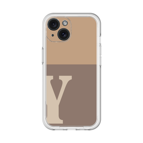 Slim Protection Premium Case［ オリジナル - initial two tone - Y brown ］