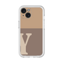 Slim Protection Premium Case［ オリジナル - initial two tone - Y brown ］