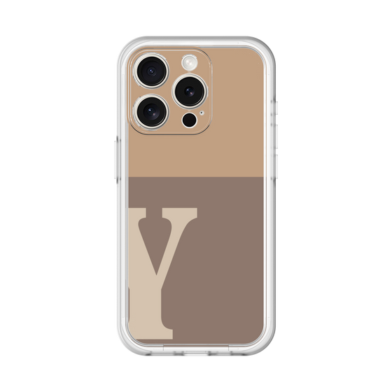 Slim Protection Premium Case［ オリジナル - initial two tone - Y brown ］