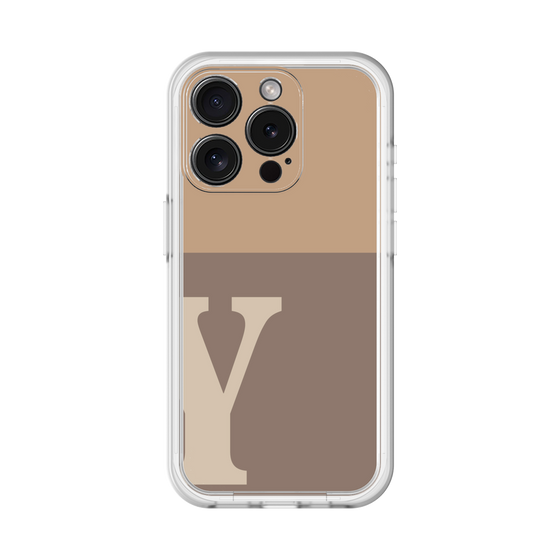 Slim Protection Premium Case［ オリジナル - initial two tone - Y brown ］