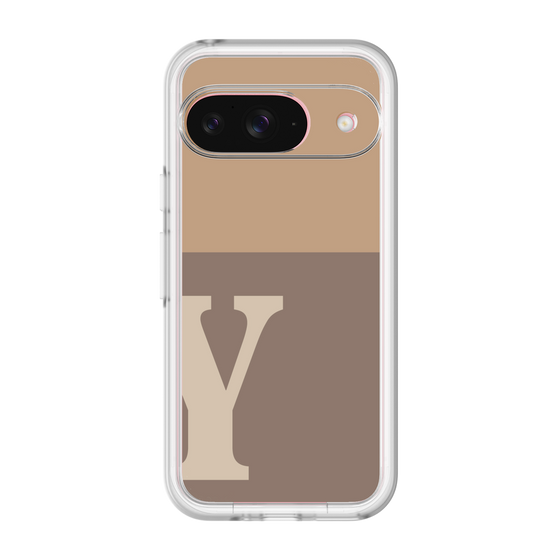 Slim Protection Premium Case［ オリジナル - initial two tone - Y brown ］
