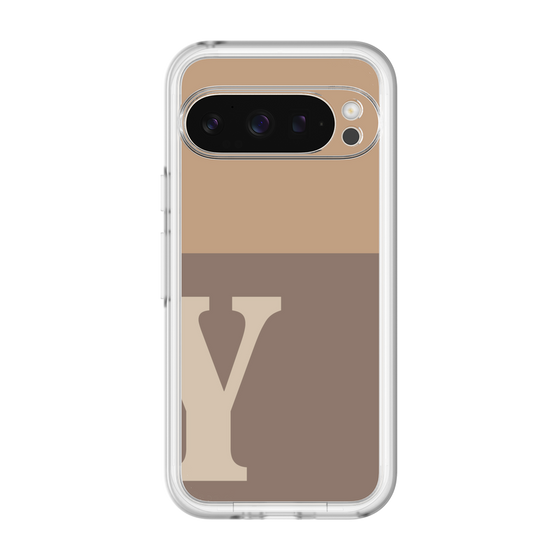 Slim Protection Premium Case［ オリジナル - initial two tone - Y brown ］