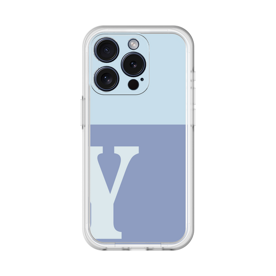 Slim Protection Premium Case［ オリジナル - initial two tone - Y blue ］