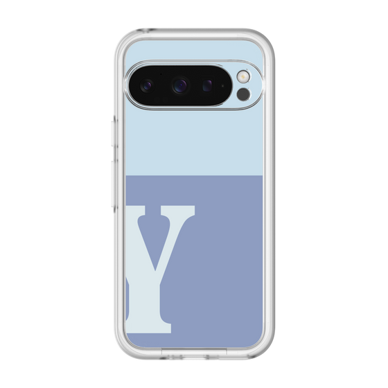 Slim Protection Premium Case［ オリジナル - initial two tone - Y blue ］