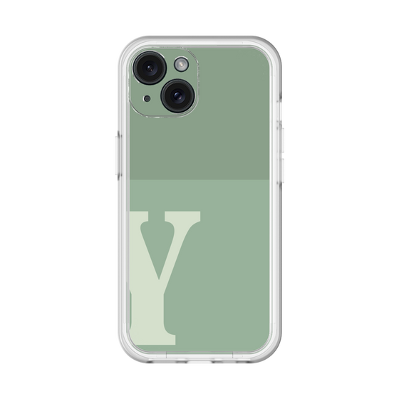 Slim Protection Premium Case［ オリジナル - initial two tone - Y green ］