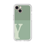 Slim Protection Premium Case［ オリジナル - initial two tone - Y green ］
