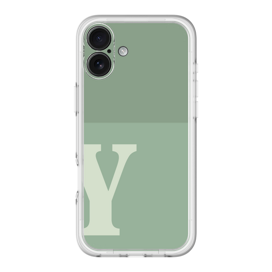 Slim Protection Premium Case［ オリジナル - initial two tone - Y green ］