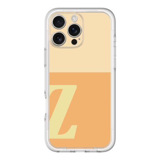 Slim Protection Premium Case［ オリジナル - initial two tone - Z orange ］
