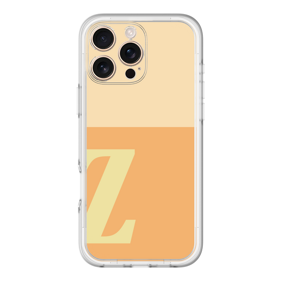 Slim Protection Premium Case［ オリジナル - initial two tone - Z orange ］