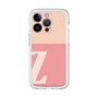 Slim Protection Premium Case［ オリジナル - initial two tone - Z pink ］