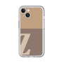 Slim Protection Premium Case［ オリジナル - initial two tone - Z brown ］