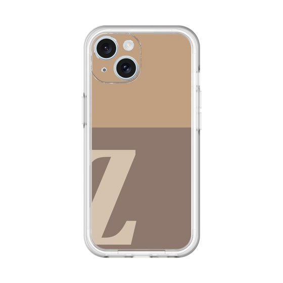 Slim Protection Premium Case［ オリジナル - initial two tone - Z brown ］