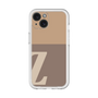 Slim Protection Premium Case［ オリジナル - initial two tone - Z brown ］