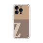 Slim Protection Premium Case［ オリジナル - initial two tone - Z brown ］