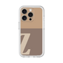 Slim Protection Premium Case［ オリジナル - initial two tone - Z brown ］