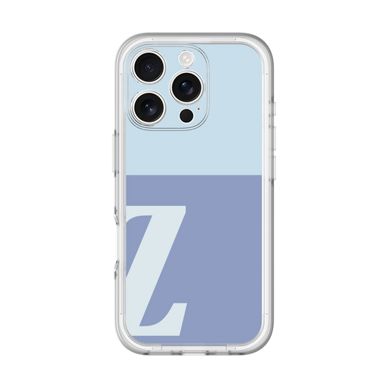 Slim Protection Premium Case［ オリジナル - initial two tone - Z blue ］