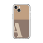 Slim Protection Premium Case［ オリジナル - initial two tone - A brown ］