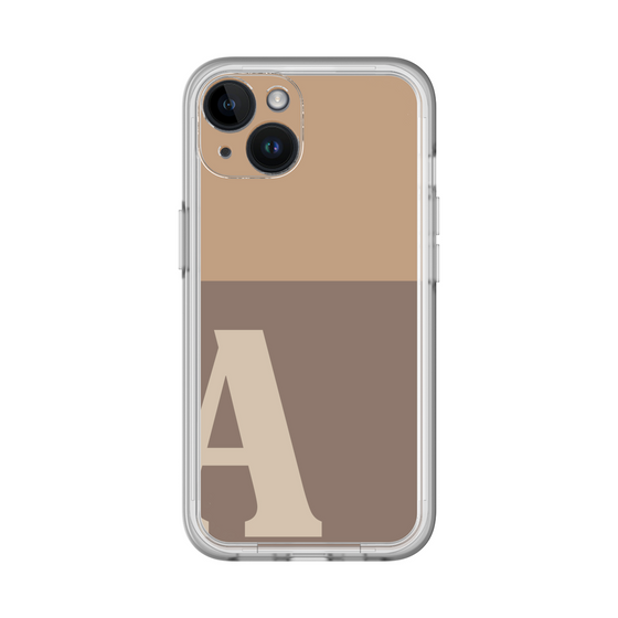 Slim Protection Premium Case［ オリジナル - initial two tone - A brown ］