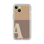 Slim Protection Premium Case［ オリジナル - initial two tone - A brown ］