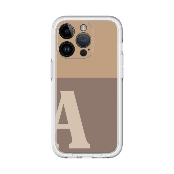Slim Protection Premium Case［ オリジナル - initial two tone - A brown ］