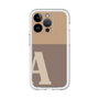 Slim Protection Premium Case［ オリジナル - initial two tone - A brown ］