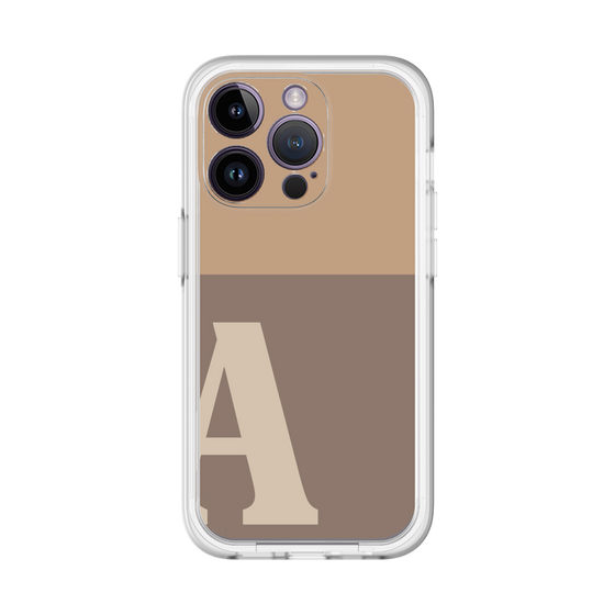 Slim Protection Premium Case［ オリジナル - initial two tone - A brown ］