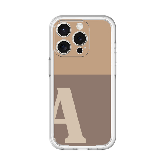 Slim Protection Premium Case［ オリジナル - initial two tone - A brown ］