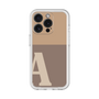 Slim Protection Premium Case［ オリジナル - initial two tone - A brown ］