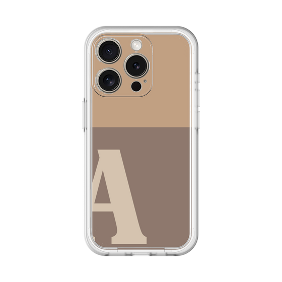 Slim Protection Premium Case［ オリジナル - initial two tone - A brown ］