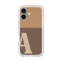 Slim Protection Premium Case［ オリジナル - initial two tone - A brown ］