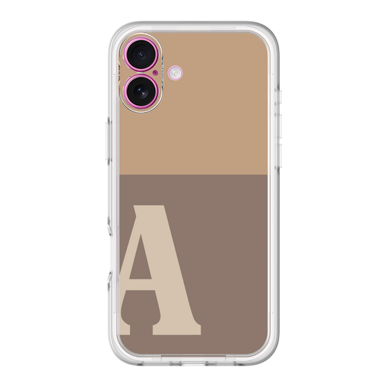 Slim Protection Premium Case［ オリジナル - initial two tone - A brown ］