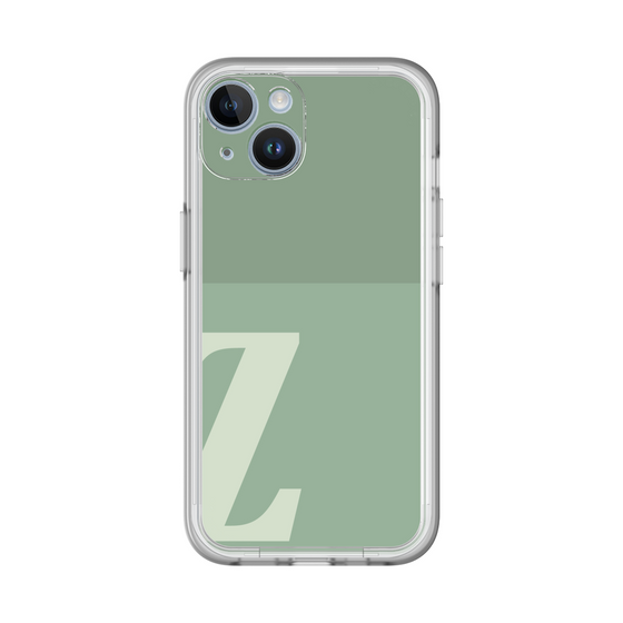 Slim Protection Premium Case［ オリジナル - initial two tone - Z green ］