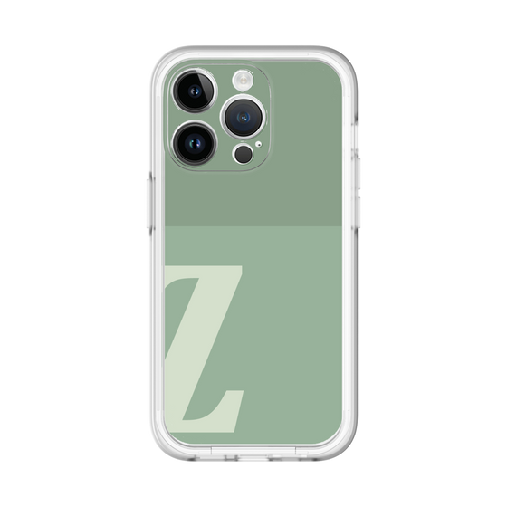 Slim Protection Premium Case［ オリジナル - initial two tone - Z green ］