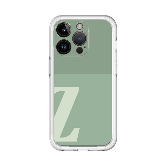 Slim Protection Premium Case［ オリジナル - initial two tone - Z green ］