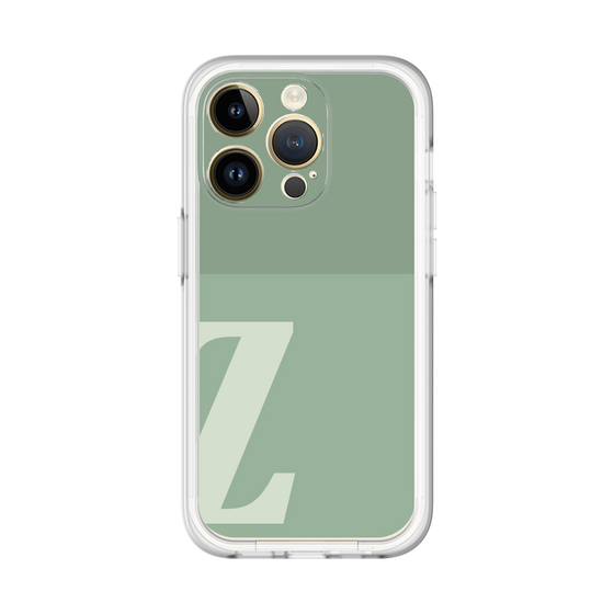 Slim Protection Premium Case［ オリジナル - initial two tone - Z green ］