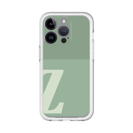 Slim Protection Premium Case［ オリジナル - initial two tone - Z green ］