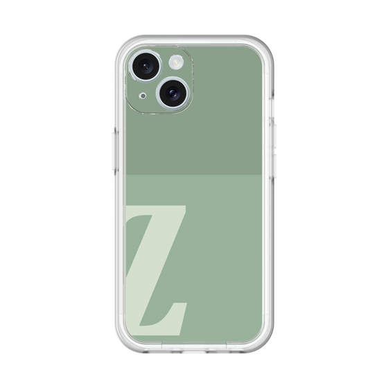 Slim Protection Premium Case［ オリジナル - initial two tone - Z green ］