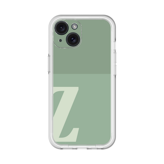 Slim Protection Premium Case［ オリジナル - initial two tone - Z green ］