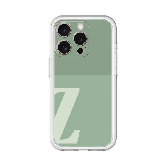 Slim Protection Premium Case［ オリジナル - initial two tone - Z green ］