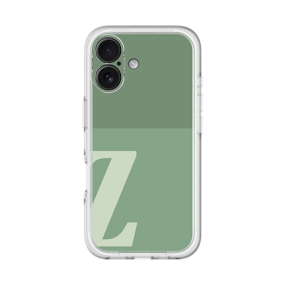 Slim Protection Premium Case［ オリジナル - initial two tone - Z green ］