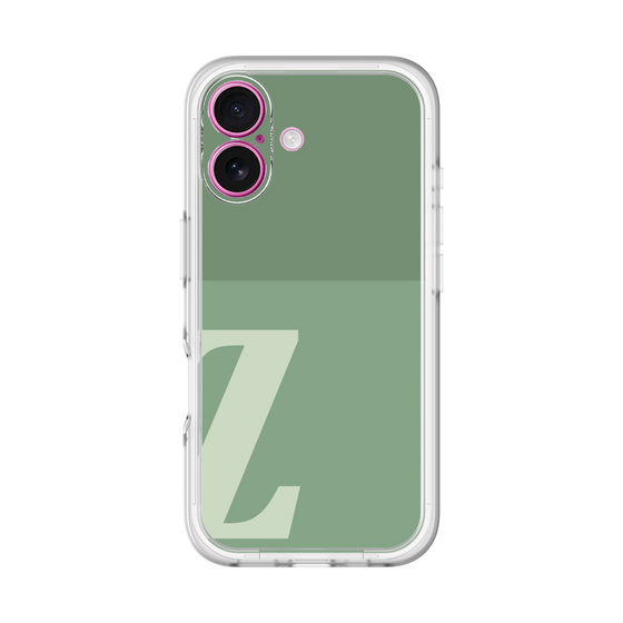 Slim Protection Premium Case［ オリジナル - initial two tone - Z green ］