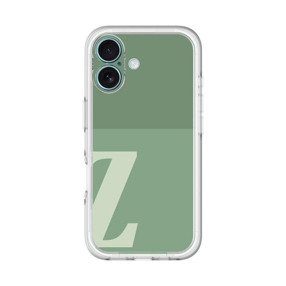 Slim Protection Premium Case［ オリジナル - initial two tone - Z green ］