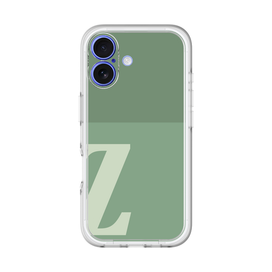 Slim Protection Premium Case［ オリジナル - initial two tone - Z green ］