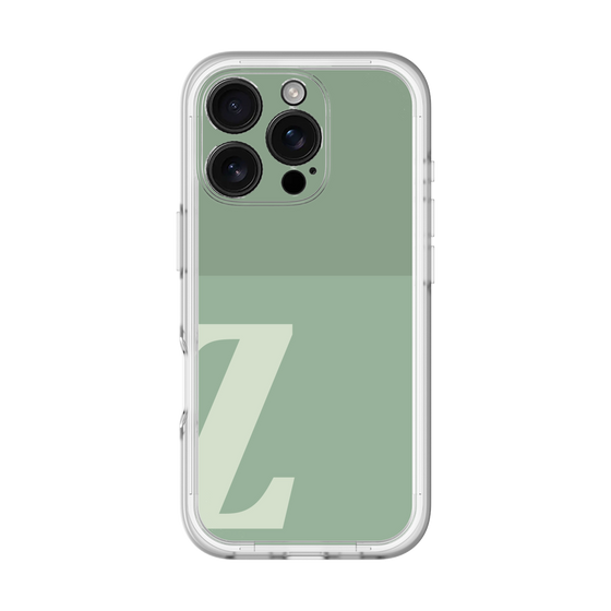 Slim Protection Premium Case［ オリジナル - initial two tone - Z green ］