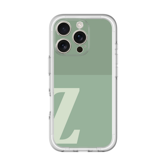 Slim Protection Premium Case［ オリジナル - initial two tone - Z green ］