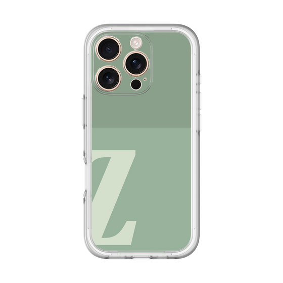 Slim Protection Premium Case［ オリジナル - initial two tone - Z green ］