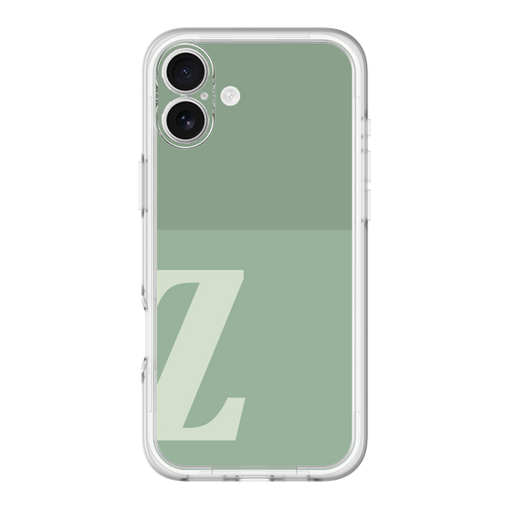 Slim Protection Premium Case［ オリジナル - initial two tone - Z green ］