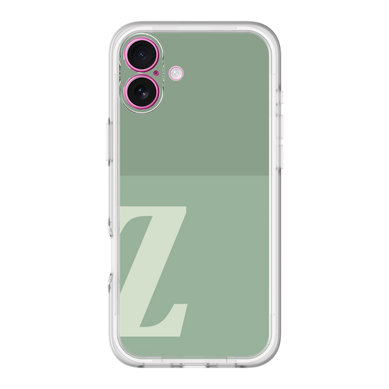 Slim Protection Premium Case［ オリジナル - initial two tone - Z green ］