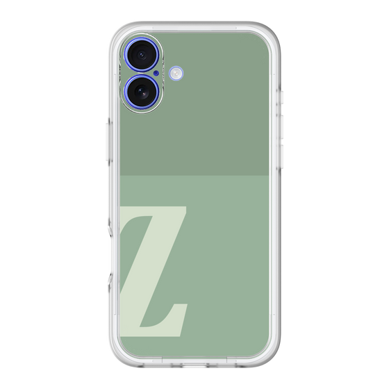 Slim Protection Premium Case［ オリジナル - initial two tone - Z green ］