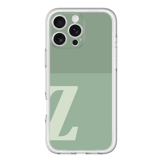 Slim Protection Premium Case［ オリジナル - initial two tone - Z green ］